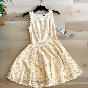 City Studio Womens Ivory Cocktail dress